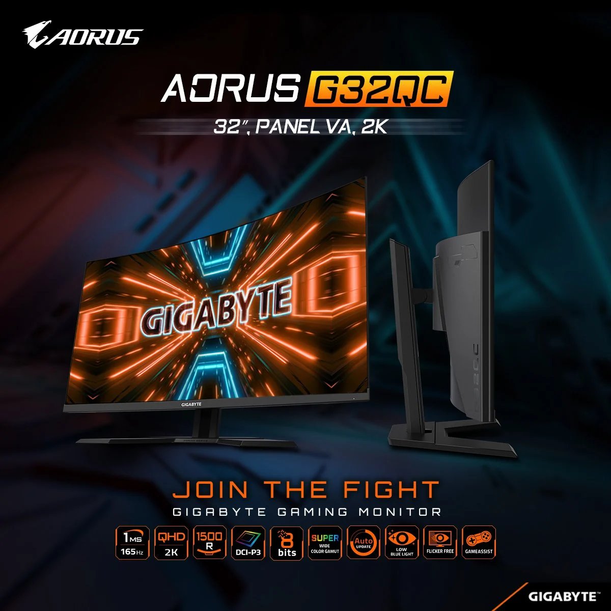 Màn hình Gigabyte G32QC A